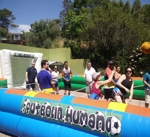 ir a Futbolin humano, actividades de teambuilding 