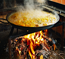 ir a menus y comidas para empresas, paella